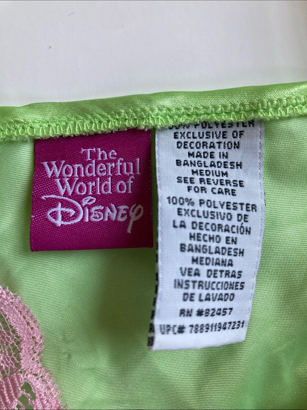 Vintage Disney Thumper Satin Lace Camisole Top Sz S - Picture 3 of 16